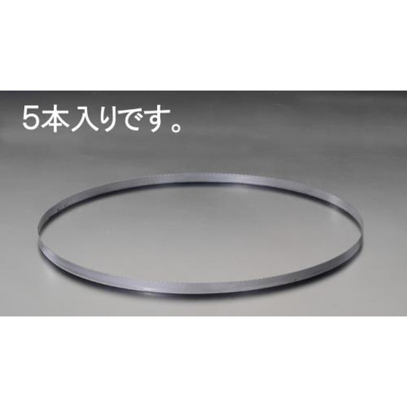 エスコ EA841XG-15A 1，260x12.5x0.5mm/8Tバンドソー鋸刃(5本) 1個（ご注文単位1個）【直送品】