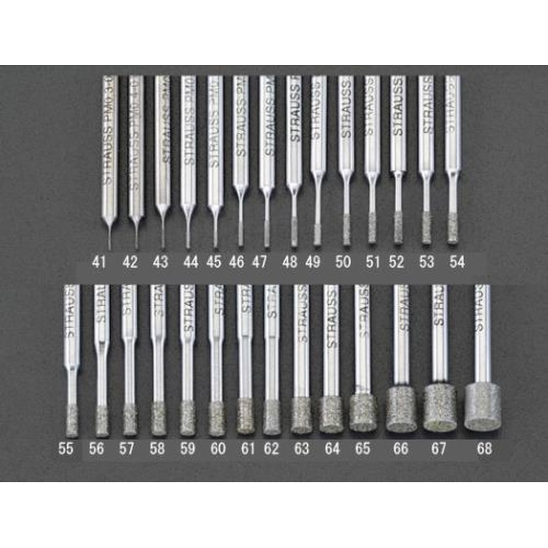 エスコ EA819DJ-143 0.5x3.0x50mmCBNバー(3mm軸) 1個（ご注文単位1個）【直送品】