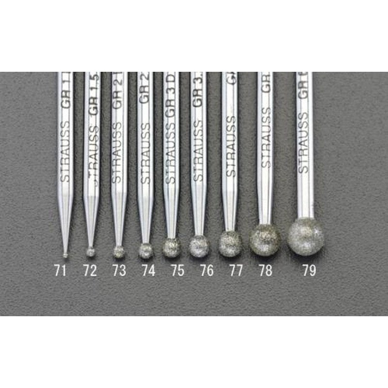 エスコ EA819DJ-177 φ4.0mm/45mmCBNバー(丸/3mm軸) 1個（ご注文単位1個）【直送品】