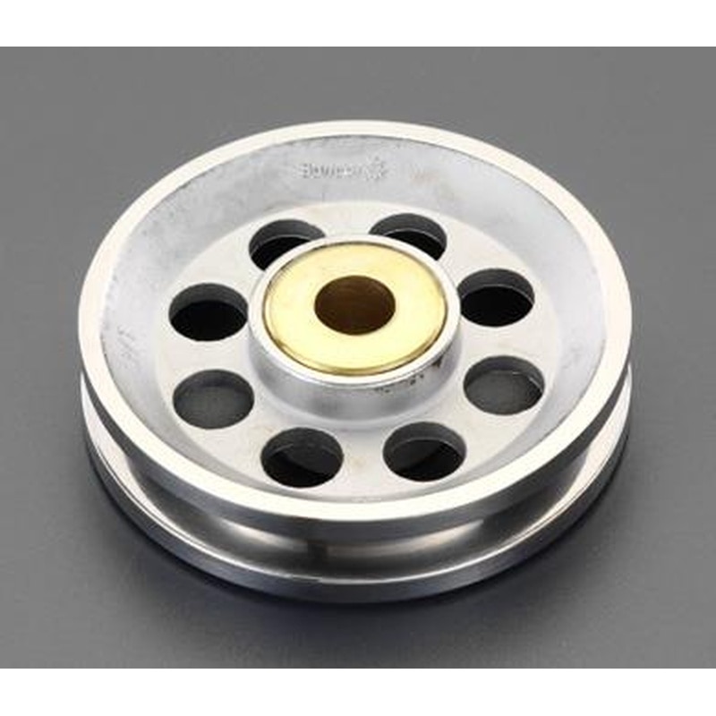 エスコ EA987SL-2 44x7.9x6.3mmロープシーブ(ステンレス製) 1個（ご注文単位1個）【直送品】