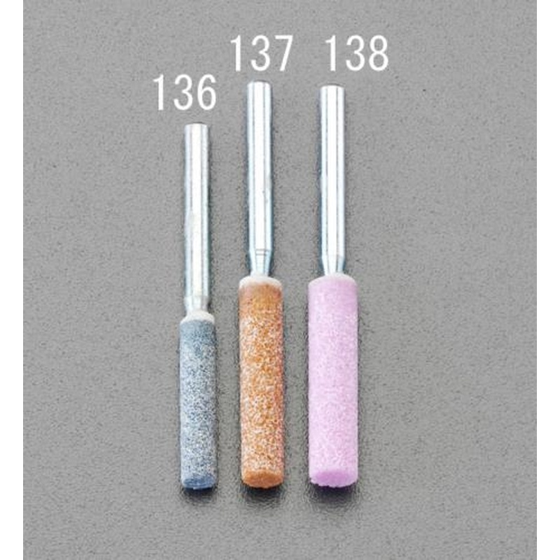 エスコ EA818E-138 5.6mm/3.2mm軸チェーンソー刃研ぎ砥石 1個（ご注文単位1個）【直送品】