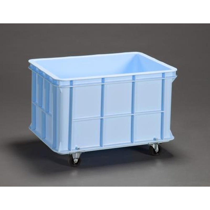 エスコ EA506AF-57 703x503x411mm/106Lコンテナ(キャスター付) 1個(ご注文単位1個)【直送品】