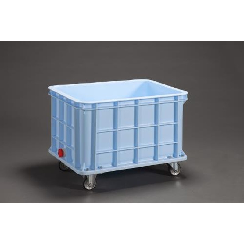 エスコ EA506AG-4 883x642x517mmコンテナ(排水栓・キャスター付) 1個(ご注文単位1個)【直送品】
