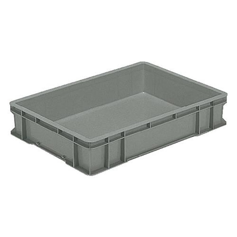 エスコ EA506AF-21 658x448x122mm/28.4Lコンテナ(グレー) 1個(ご注文単位1個)【直送品】