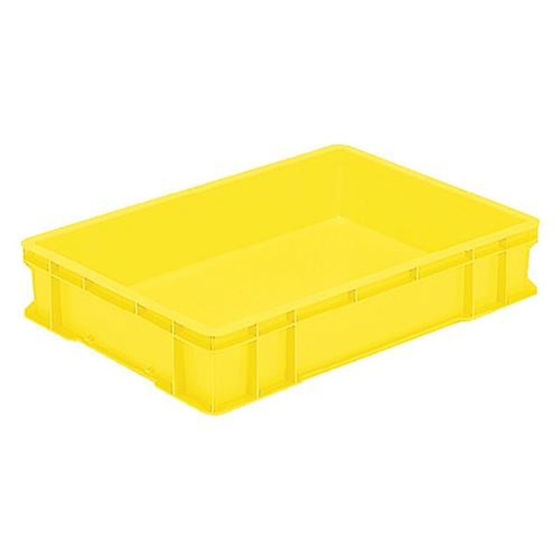エスコ EA506AF-23 658x448x122mm/28.4Lコンテナ(イエロー) 1個(ご注文単位1個)【直送品】