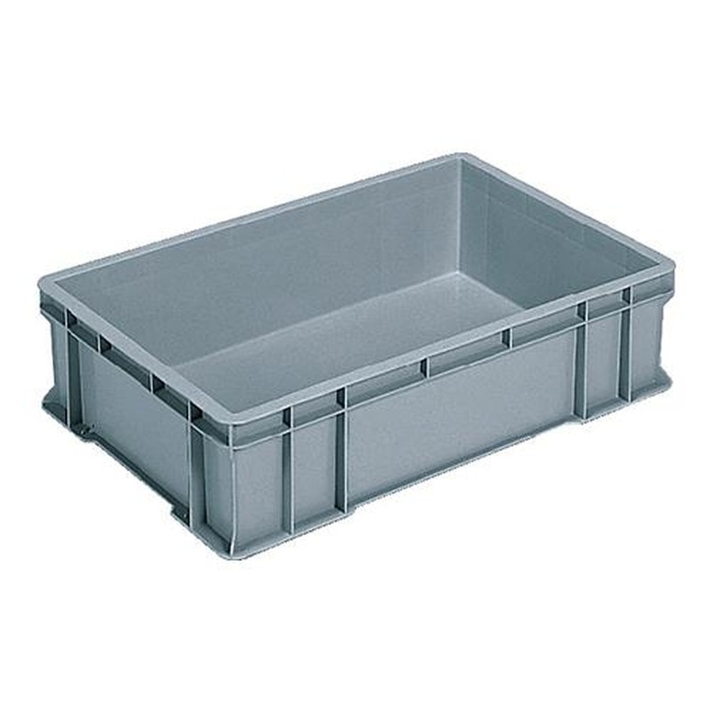 エスコ EA506AF-25 658x448x167mm/39.5Lコンテナ(グレー) 1個(ご注文単位1個)【直送品】