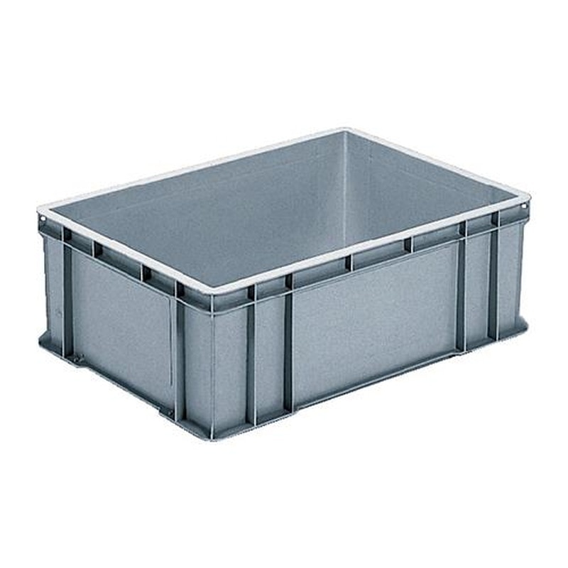 エスコ EA506AF-29 658x448x225mm/53.9Lコンテナ(グレー) 1個(ご注文単位1個)【直送品】