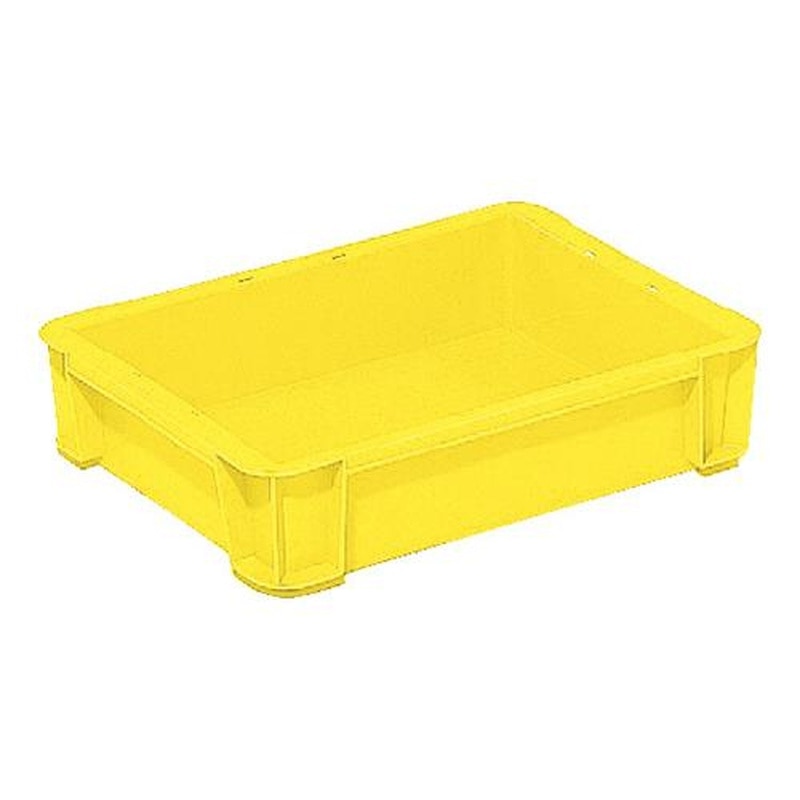 エスコ EA506AF-4 361x272x81mm/5.5Lコンテナ(イエロー) 1個（ご注文単位1個）【直送品】
