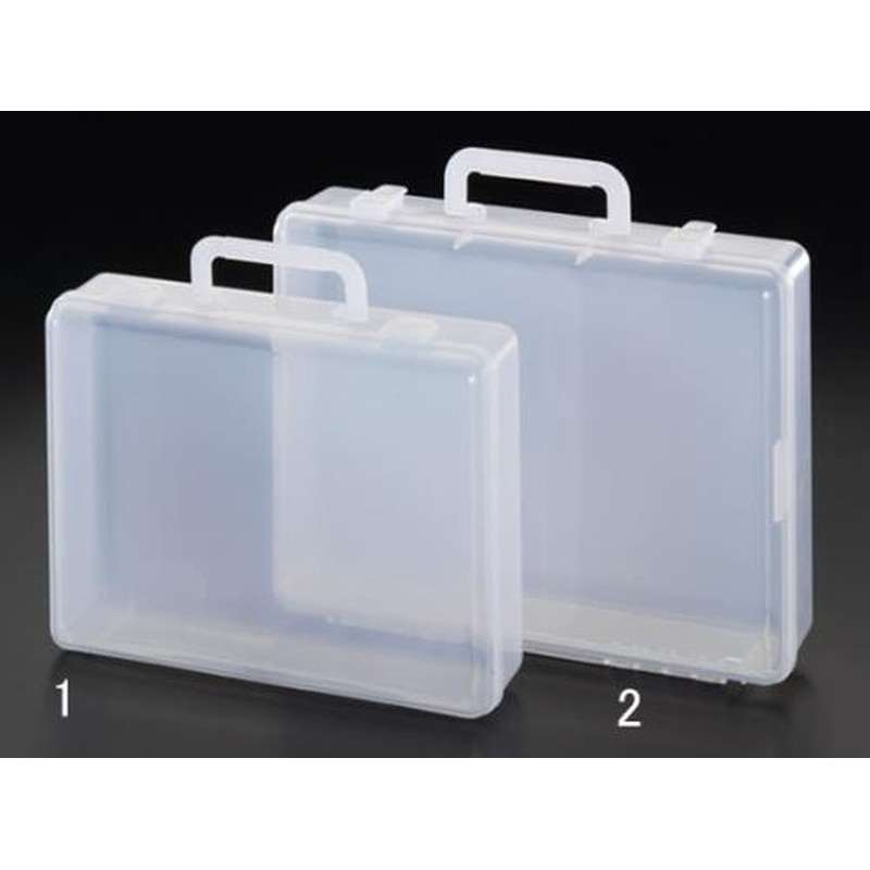 エスコ EA506KB-2 330x260x85mmアタッシュケース(A4/クリアー) 1個(ご注文単位1個)【直送品】