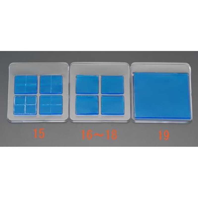 エスコ EA979D-18 50x50x5mm耐震ベース(角/4枚) 1個（ご注文単位1個）【直送品】