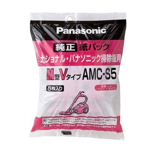 エスコ EA899AM-104 紙パック・シャッター無し(パナソニック用・5枚) 1束 (ご注文単位1束)【直送品】