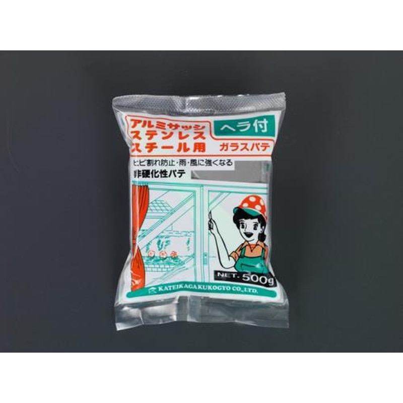 エスコ EA934KD-2A 500gアルミサッシパテ(グレー) 1個（ご注文単位1個）【直送品】