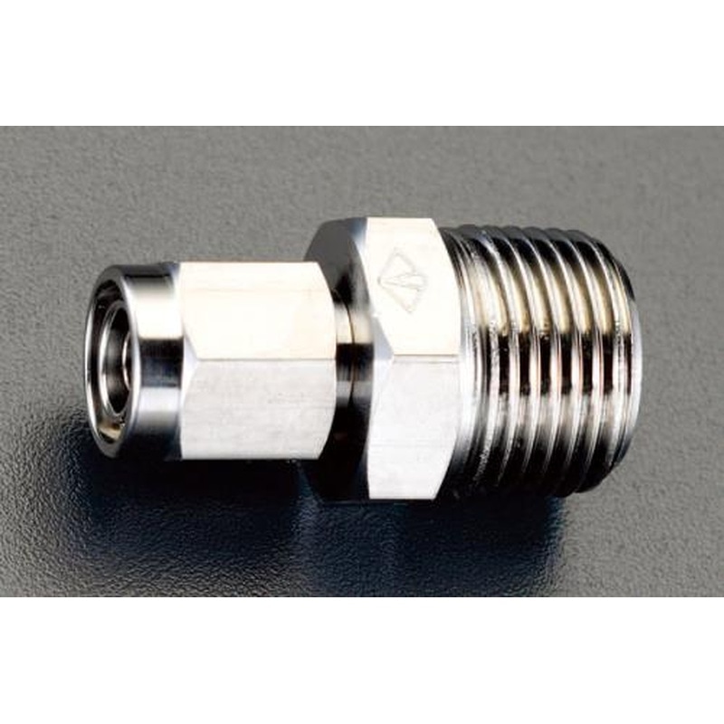 エスコ EA425FA-62 R1/4”x6mmユニオン(ハーフ/ステンレス製) 1個（ご注文単位1個）【直送品】