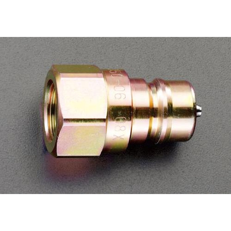 エスコ EA425DW-4 Rc1/2”カプラープラグ(高圧) 1個（ご注文単位1個）【直送品】