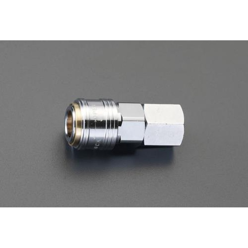 エスコ EA140DR-3R Rc3/8”雌ねじカップリング(ワンプッシュ/ロック) 1個(ご注文単位1個)【直送品】