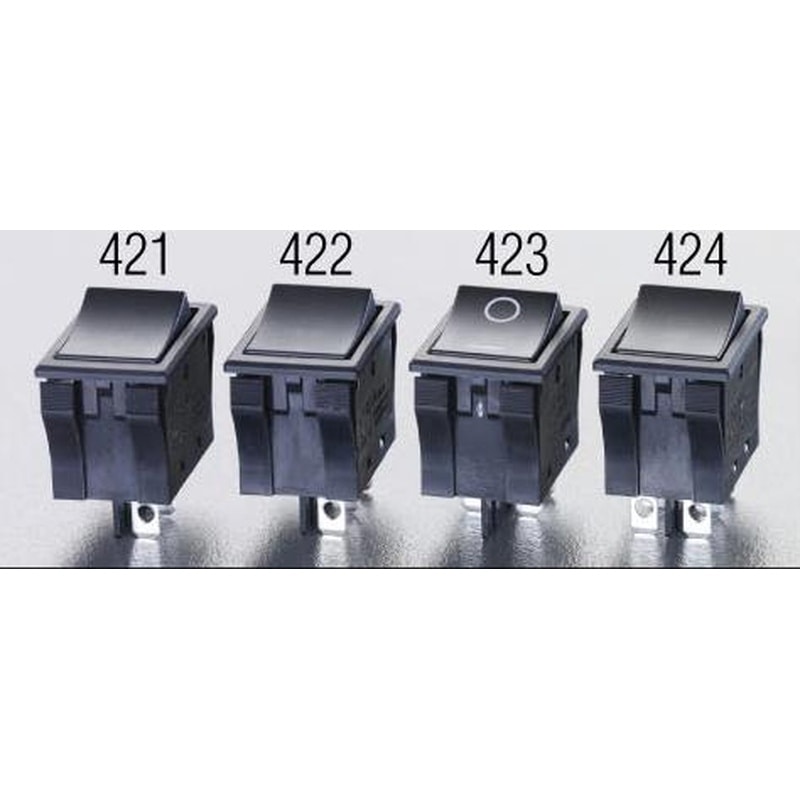 エスコ EA940DH-424 125V/9A2極双投/ロッカースイッチ(TV-8適合) 1個(ご注文単位1個)【直送品】