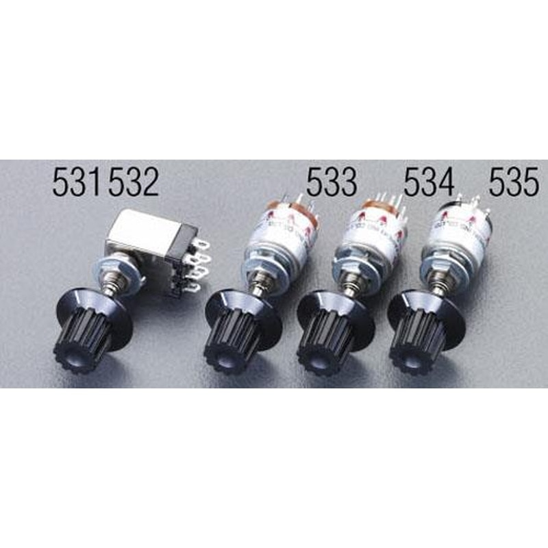 エスコ EA940DH-534 125V/2A2回路/超小型ロータリースイッチ 1個（ご注文単位1個）【直送品】