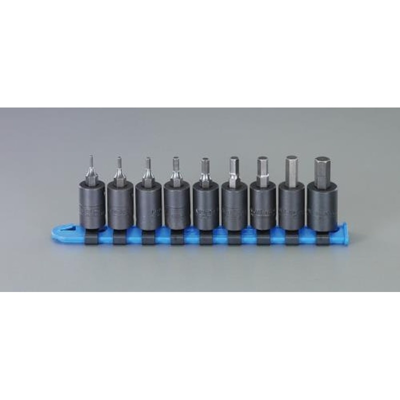 エスコ EA164WE 3/8”DRインパクトHexビットソケットセット 1個(ご注文単位1個)【直送品】