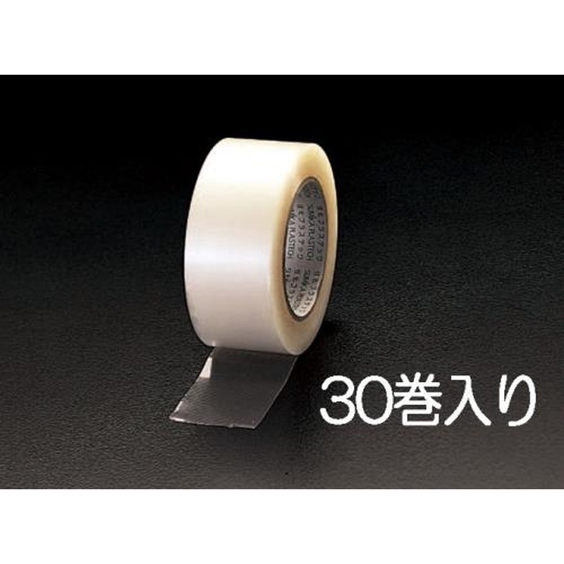 エスコ EA944NB-50B 50mmx50m手切れ粘着テープ(透明/30巻) 1個（ご注文単位1個）【直送品】