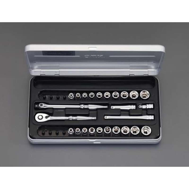 エスコ EA618NC-2 1/4”DRソケットレンチセット 1個（ご注文単位1個）【直送品】