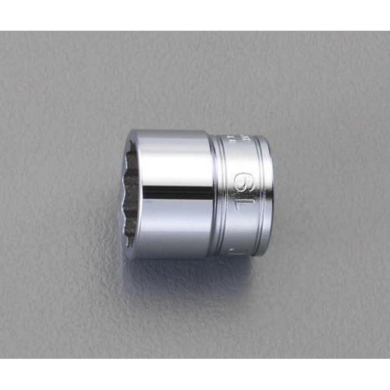 エスコ EA618PL-19 3/8”DRx19mmソケット 1個(ご注文単位1個)【直送品】