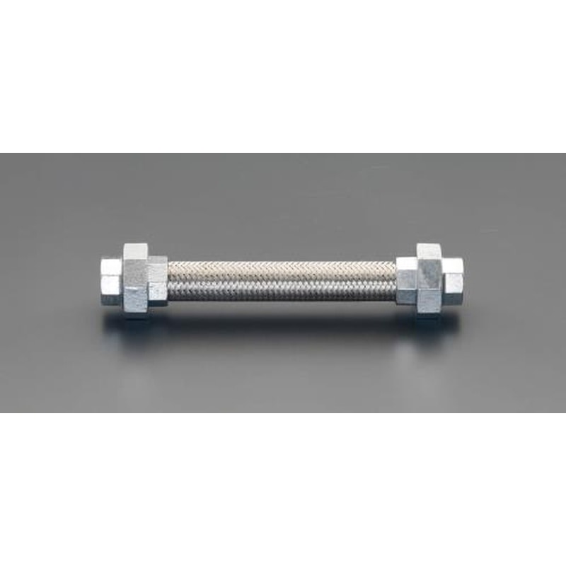 エスコ EA469E-3 Rc3/8”x300mmフレキシブルチューブ(ユニオン式/SUS) 1個（ご注文単位1個）【直送品】