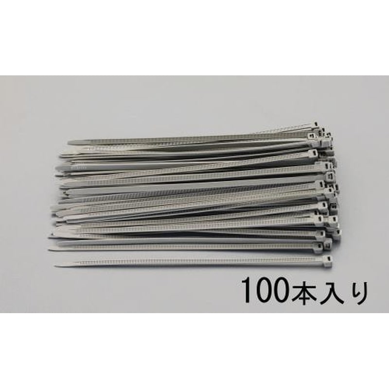 エスコ EA475F-150 150x3.4mm結束バンド(耐候性・OD色/100本) 1個（ご注文単位1個）【直送品】