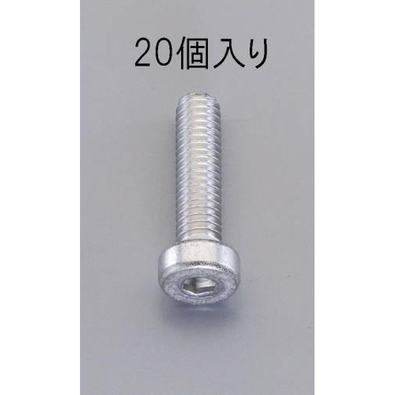 エスコ EA949DH-154 M5x20mm［低頭]六角穴付ボルト(ステンレス/20本) 1個（ご注文単位1個）【直送品】