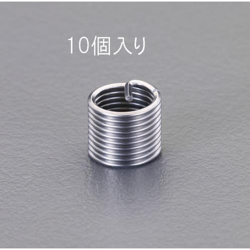 エスコ EA949VD-10M M10-1.5x15mmリコイルインサートネジ(並目/10コ) 1個（ご注文単位1個）【直送品】