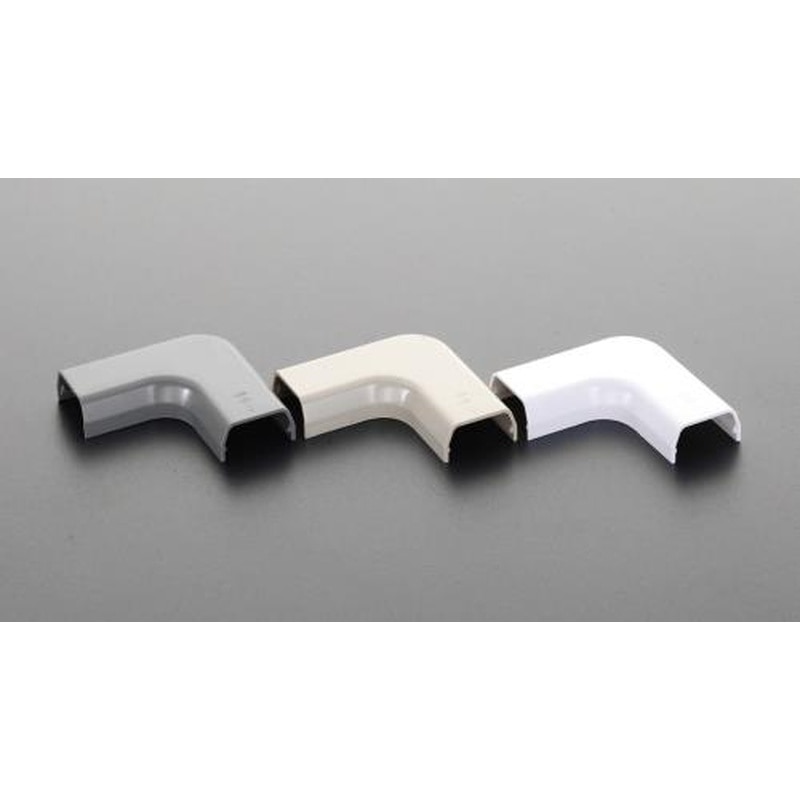 エスコ EA947HM-103F 29x60mmモールコーナー(プラスチック製/灰/2個) 1個（ご注文単位1個）【直送品】