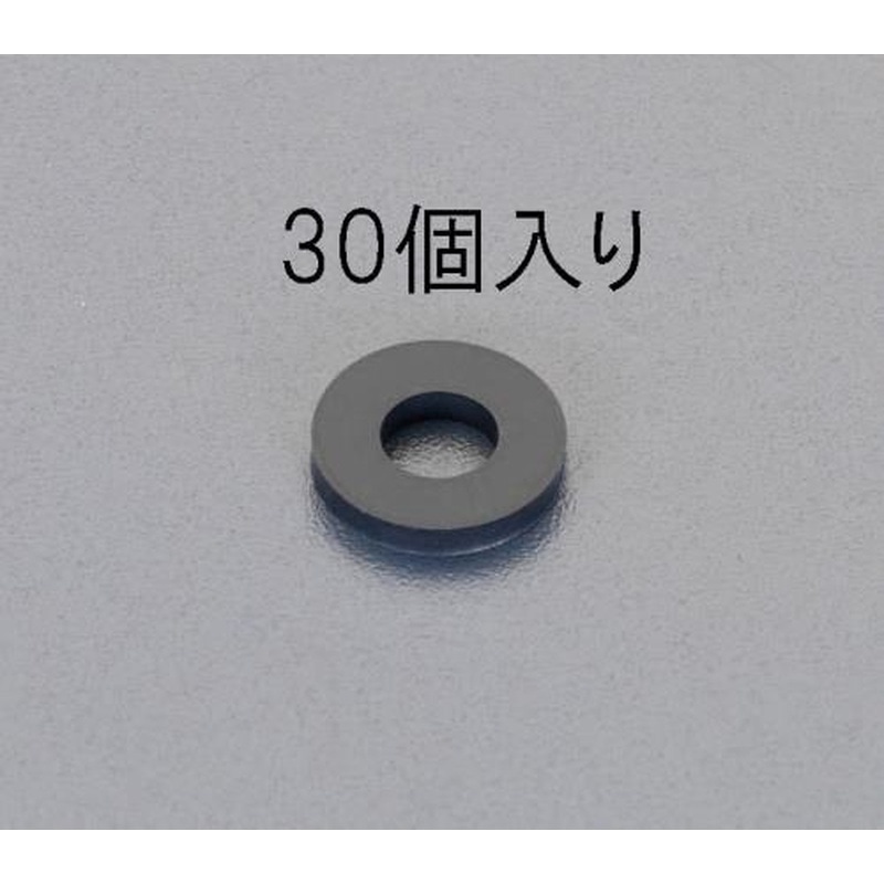 エスコ EA949SW-3 8x3x1.5mm/M3ゴム平パッキン(30枚) 1個（ご注文単位1個）【直送品】
