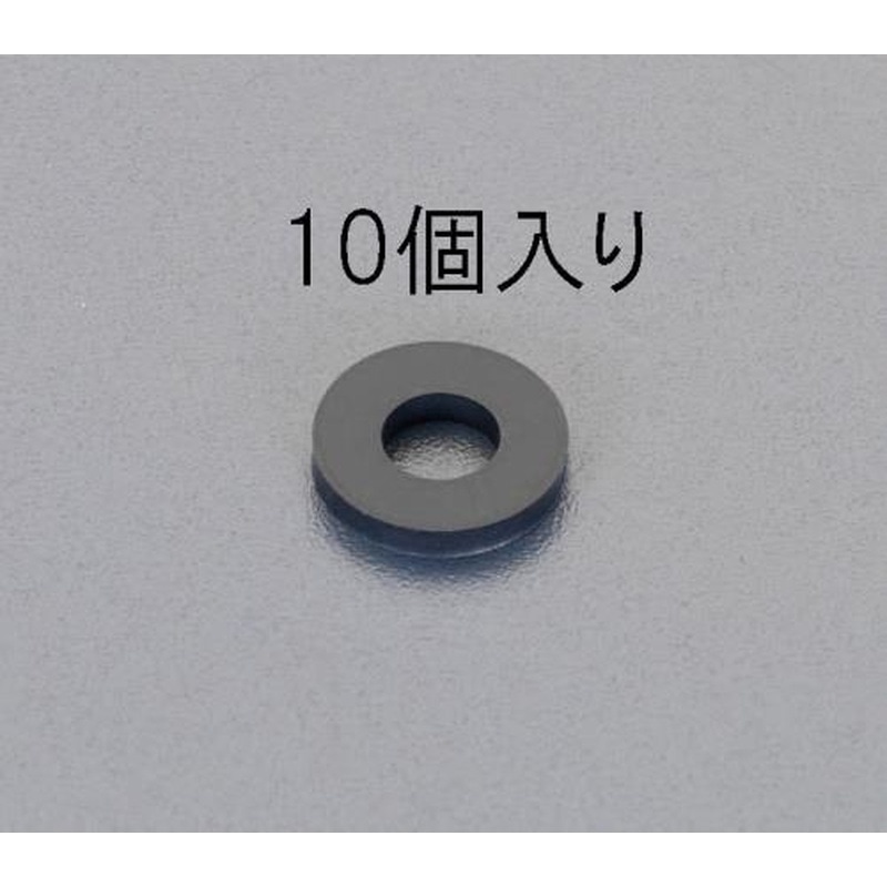 エスコ EA949SW-12 24x12m3.0mm/M12ゴム平パッキン(10枚) 1個（ご注文単位1個）【直送品】