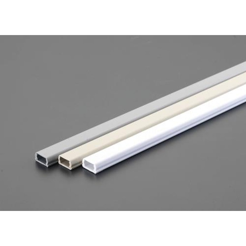 エスコ EA947HM-101 16mmx1.0mモール(プラスチック製/灰/2本) 1個（ご注文単位1個）【直送品】