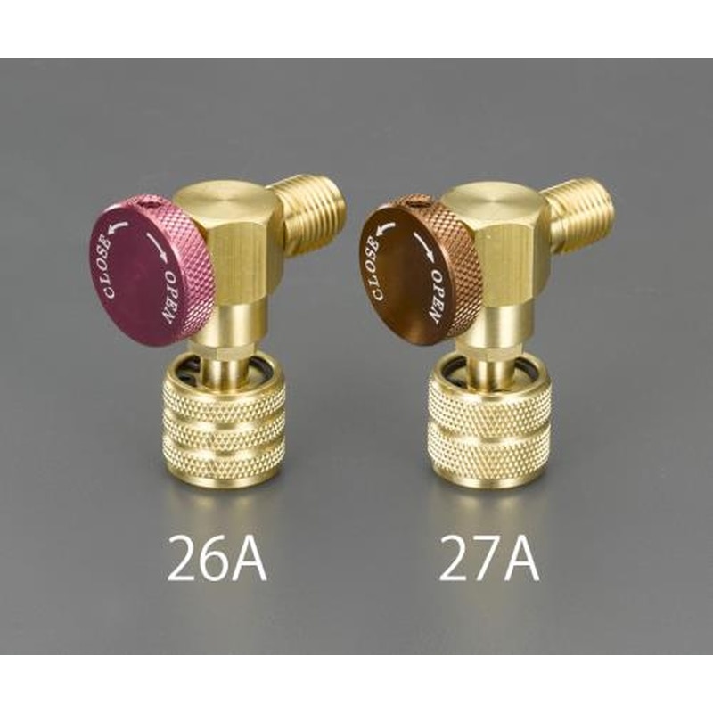 エスコ EA104AD-27A UNF7/16”-20(R407C・R404A)ミニコントロールバルブ 1個（ご注文単位1個）【直送品】