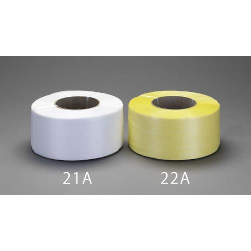 エスコ EA628PL-21A 15.0mmx2500mPPバンド(紙管付/白) 1個(ご注文単位1個)【直送品】