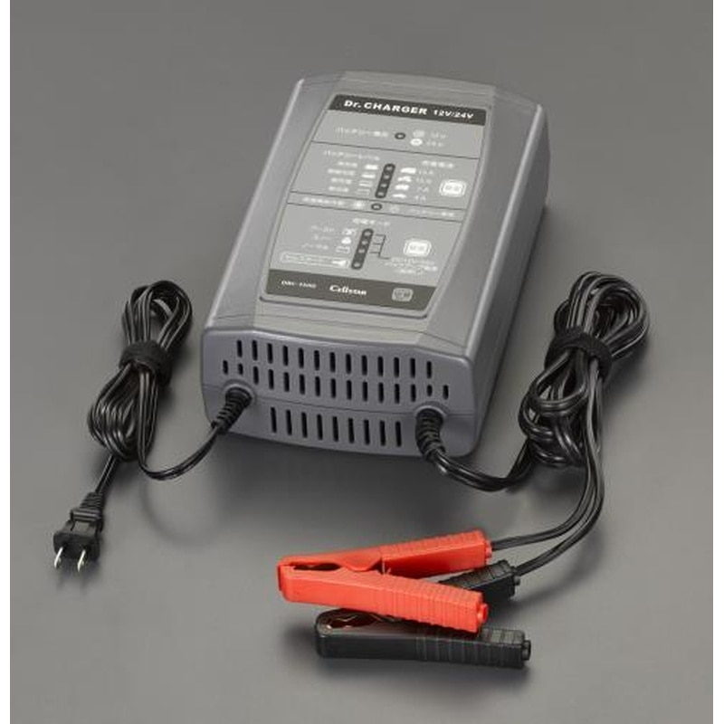 エスコ EA815YS-34 AC100Vバッテリー充電器 1個(ご注文単位1個)【直送品】