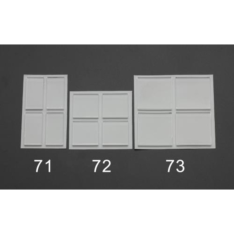 エスコ EA979D-71 20x40x3mm耐震ベース(クリア/4個) 1個（ご注文単位1個）【直送品】