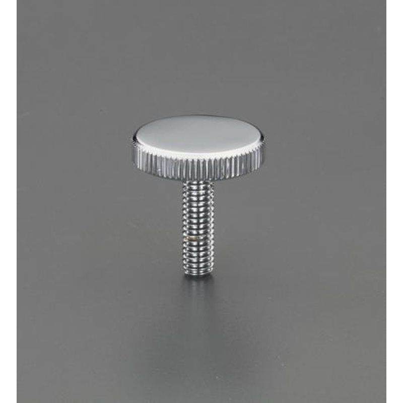 エスコ EA948BB-83 M5x10mm/φ20mmローレットノブ(雄ねじ/スチール製) 1個（ご注文単位1個）【直送品】