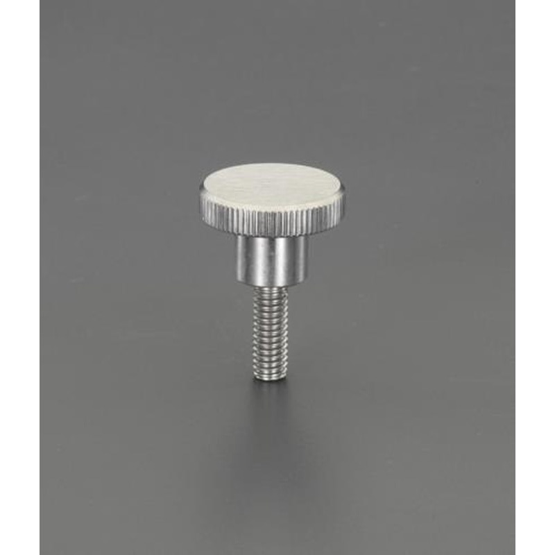 エスコ EA948BC-2A M4x10mm/φ16mmローレットノブ(雄ねじ/ステンレス製) 1個(ご注文単位1個)【直送品】