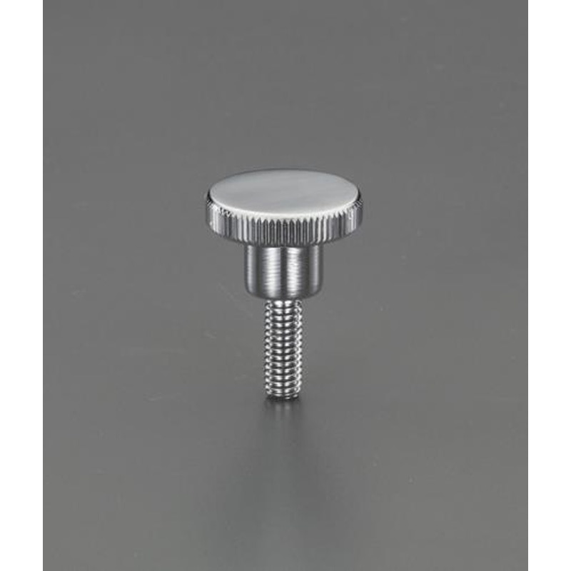 エスコ EA948BB-13A M10x25mm/φ36mmローレットノブ(雄ねじ/スチール製) 1個(ご注文単位1個)【直送品】