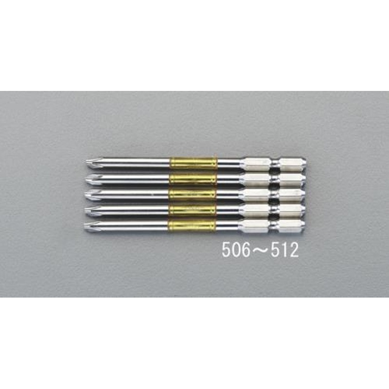 エスコ EA813A-510 #2x100mmトーションビット(5本) 1個（ご注文単位1個）【直送品】