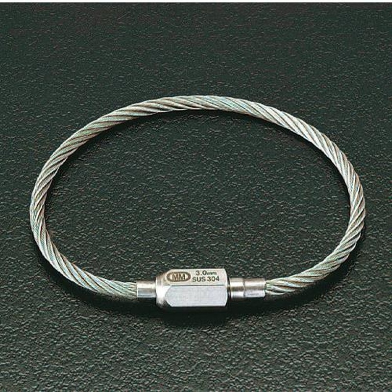 エスコ EA638JA-102 1.0x270mmワイヤーキャッチ(ステンレス製) 1個(ご注文単位1個)【直送品】