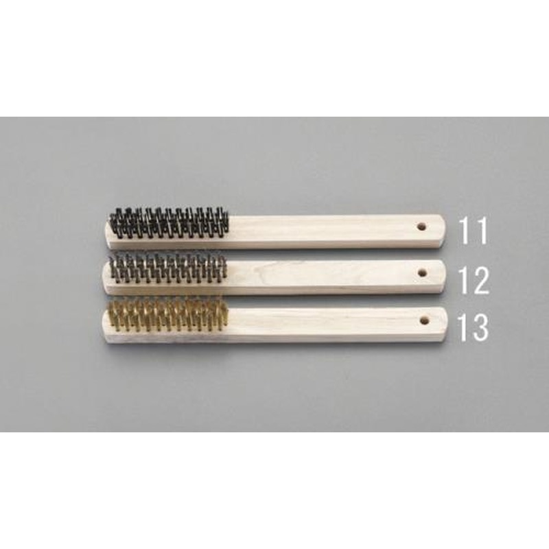エスコ EA109DB-12 270mm4行ワイヤーブラシ(ステンレス線) 1個（ご注文単位1個）【直送品】