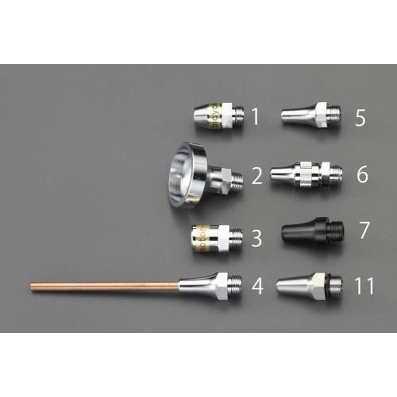 エスコ EA123AF-7 2.0mm穴/G1/8”ノズル(エアーガン用・樹脂製) 1個（ご注文単位1個）【直送品】