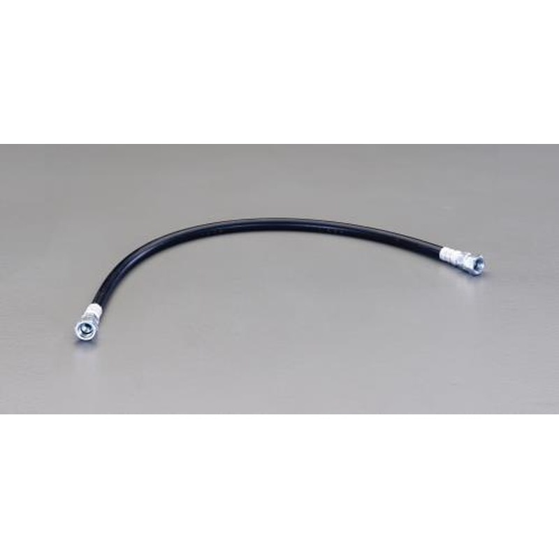 エスコ EA125TA-6B 9.5mmx0.6m/7.0MPa高圧ホース/油圧用金具付 1個(ご注文単位1個)【直送品】