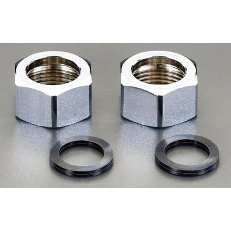 エスコ EA424AE-20 呼20/G3/4”ナットセット(フレキパイプ用/2個) 1個（ご注文単位1個）【直送品】