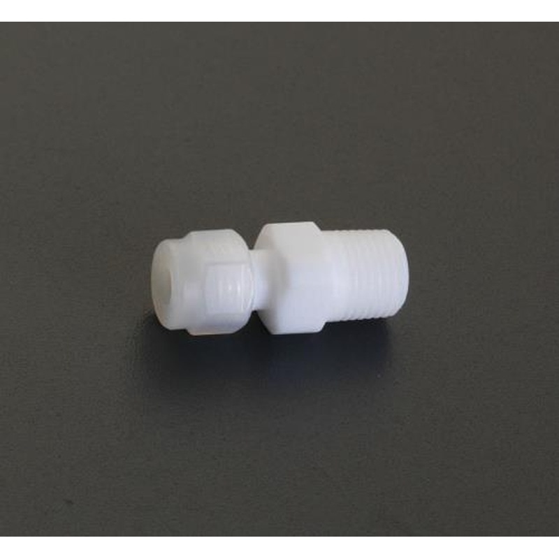 エスコ EA425HA-62 6mmxR1/4”コネクタ(雄ねじ/フッ素樹脂) 1個（ご注文単位1個）【直送品】