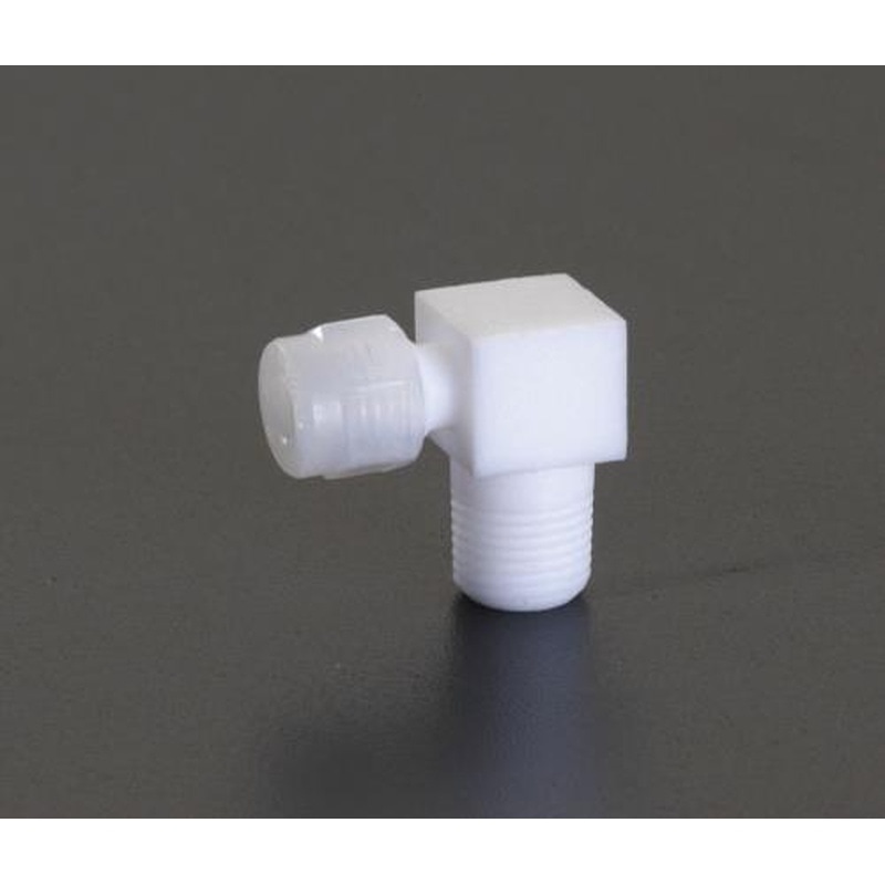 エスコ EA425HB-81 8mmxR1/8”エルボ(雄ねじ/フッ素樹脂製) 1個（ご注文単位1個）【直送品】