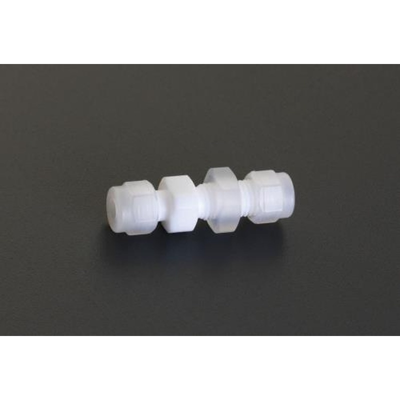 エスコ EA425HH-4 4mmユニオン(バルクヘッド/フッ素樹脂製) 1個（ご注文単位1個）【直送品】