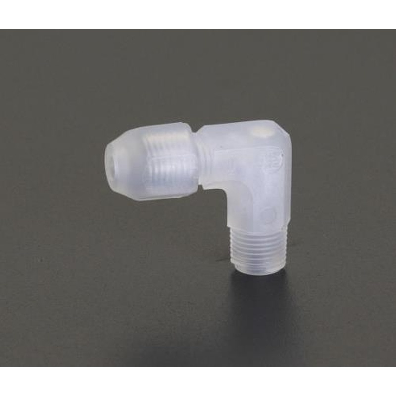 エスコ EA425JB-82 8mmxR1/4”ユニオン(片雄ねじエルボ/PP製) 1個（ご注文単位1個）【直送品】